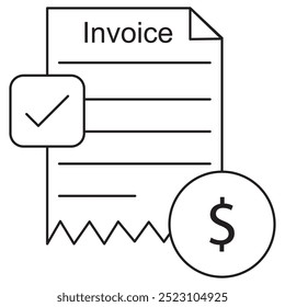 Ícone De Fatura, Documento De Faturamento De Fatura, Recebimento De Pagamento, Demonstrativo De Transação, Fatura Financeira, Formulário De Faturamento Do Cliente