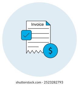 Ícone De Fatura, Documento De Faturamento De Fatura, Recebimento De Pagamento, Demonstrativo De Transação, Fatura Financeira, Formulário De Faturamento Do Cliente