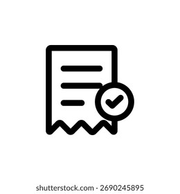 Ícone Fatura para Faturamento e Documento Financeiro