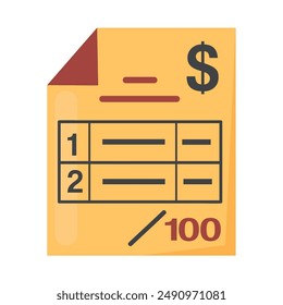Invoice icon clipart avatar logtotype isolated vector illustration