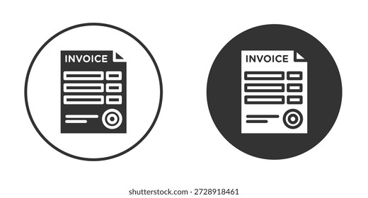 Factura icono Clipart diseños de Vectores para proyectos gráficos