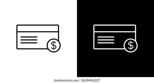 Icono de Factura para concepto y Diseño gráfico. Colección de iconos de vector de estilo negro de alta calidad