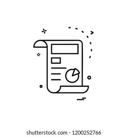 Invoice icon design vector