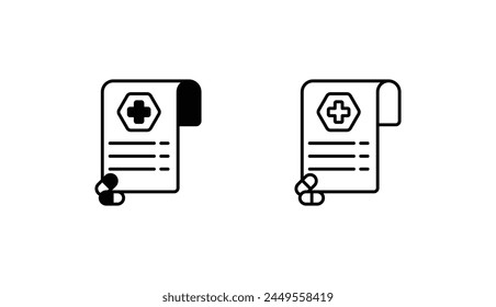 Invoice icon design with white background stock illustration