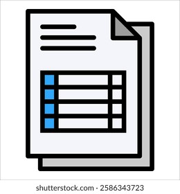 Invoice Icon Element For Design