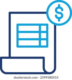 Invoice Icon Element For Design