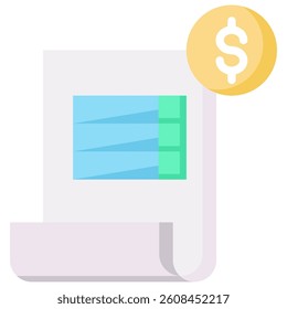 Invoice Icon Element For Design