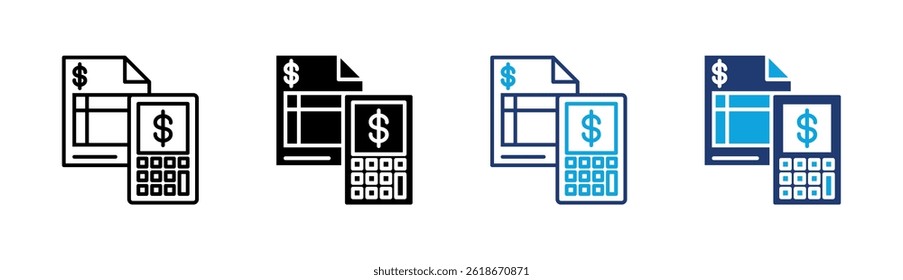Invoice Icon Element For Design