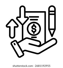 Invoice Icon Element For Design And Vector