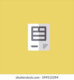 invoice icon flat design