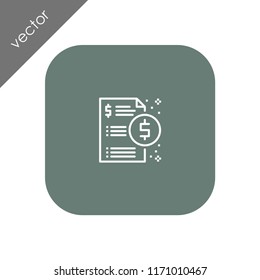 invoice icon - illustration