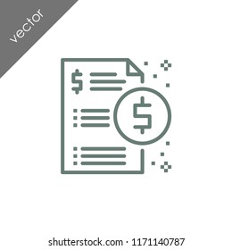 invoice icon - illustration