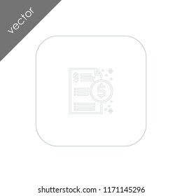 invoice icon - illustration