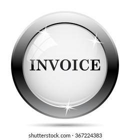 Invoice icon. Internet button on white background. EPS10 vector.