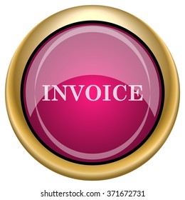 Invoice icon. Internet button on white background. EPS10 vector.