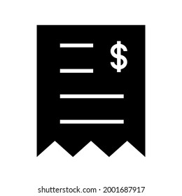invoice icon or logo isolated sign symbol vector illustration - high quality black style vector icons
