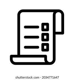 invoice icon or logo isolated sign symbol vector illustration - high quality black style vector icons
