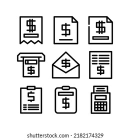 invoice icon or logo isolated sign symbol vector illustration - Collection of high quality black style vector icons
