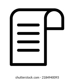 invoice icon or logo isolated sign symbol vector illustration - high quality black style vector icons
