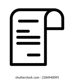 invoice icon or logo isolated sign symbol vector illustration - high quality black style vector icons
