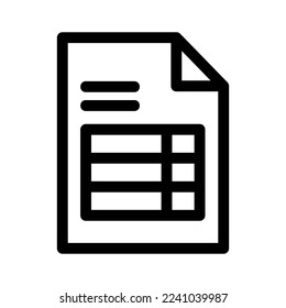 icono de factura o logotipo símbolo de signo aislado ilustración vectorial - iconos vectoriales de estilo negro de alta calidad
