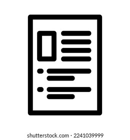 invoice icon or logo isolated sign symbol vector illustration - high quality black style vector icons
