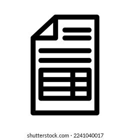 invoice icon or logo isolated sign symbol vector illustration - high quality black style vector icons
