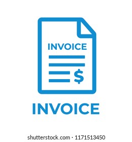 Invoice icon. Payment and billing invoices vector icon