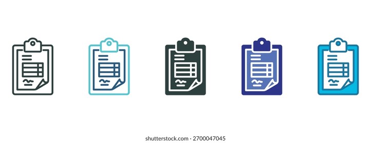 Conjunto de iconos de Factura Estilo múltiple de