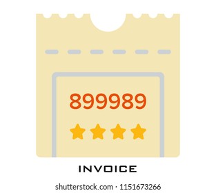 Invoice icon signs