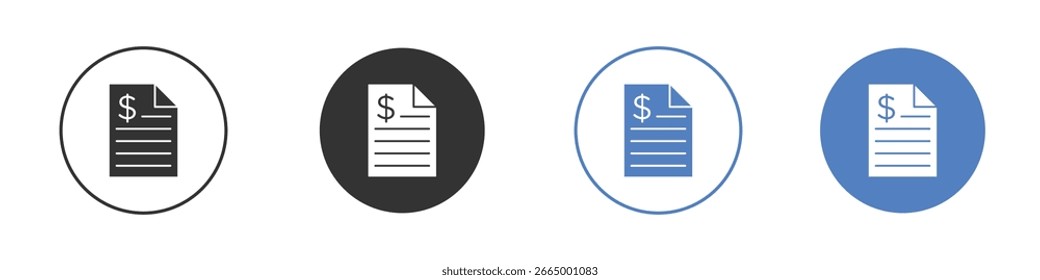 Invoice icon symbol. Quality design element.