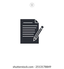 Invoice icon symbol vector illustration isolated on white background