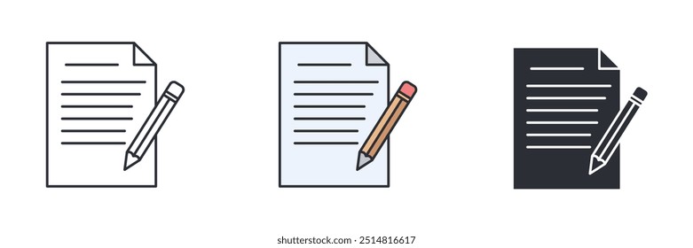 Invoice icon symbol vector illustration isolated on white background