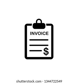 Invoice Icon Template Stock Vector (Royalty Free) 1344722549 | Shutterstock