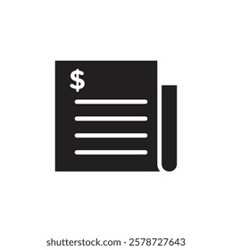 invoice icon Thin line art collection