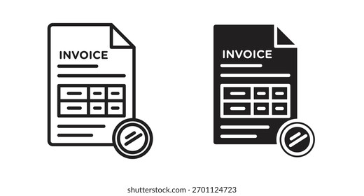 Vektorgrafik des Rechnungssymbols. Vektorgrafiken mit Stocksymbolen