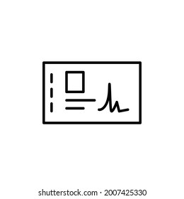 Icono de factura, eps vectoriales 10