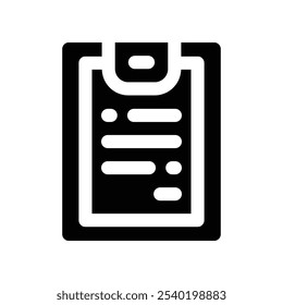 ícone da fatura. ícone de glifo vetorial para o design do site, do celular, da apresentação e do logotipo.