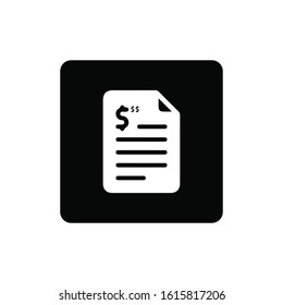 Invoice Icon vector. Invoice illustration