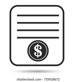 Invoice icon. Vector illustration