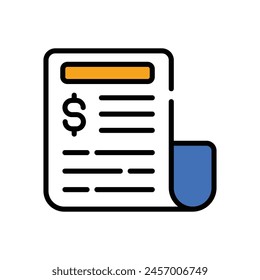 Icono de Factura Ilustración de stock de Vector