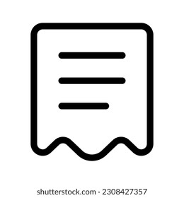 Invoice Icon Vector Symbol Design Illustration