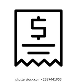 Invoice Icon Vector Symbol Design Illustration