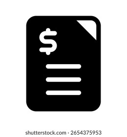Invoice Icon Vector Symbol Design Illustration