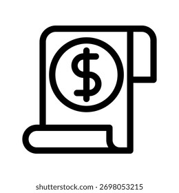 Ilustración de diseño de símbolo de Vector de icono de Factura