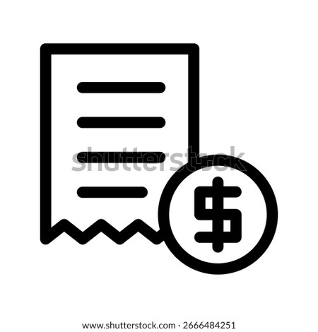 Invoice Icon Vector Symbol Design Illustration