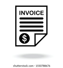 Invoice Icon Vector.bill Icon Vector.