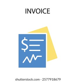 Invoice icon. vector.Editable stroke.linear style sign for use web design,logo.Symbol illustration.