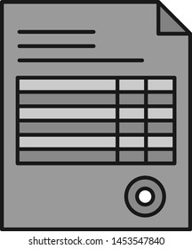 Invoice icon for your project
