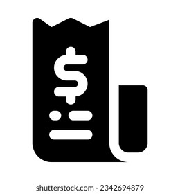 icono de factura para tu sitio web, móvil, presentación y diseño de logotipo.